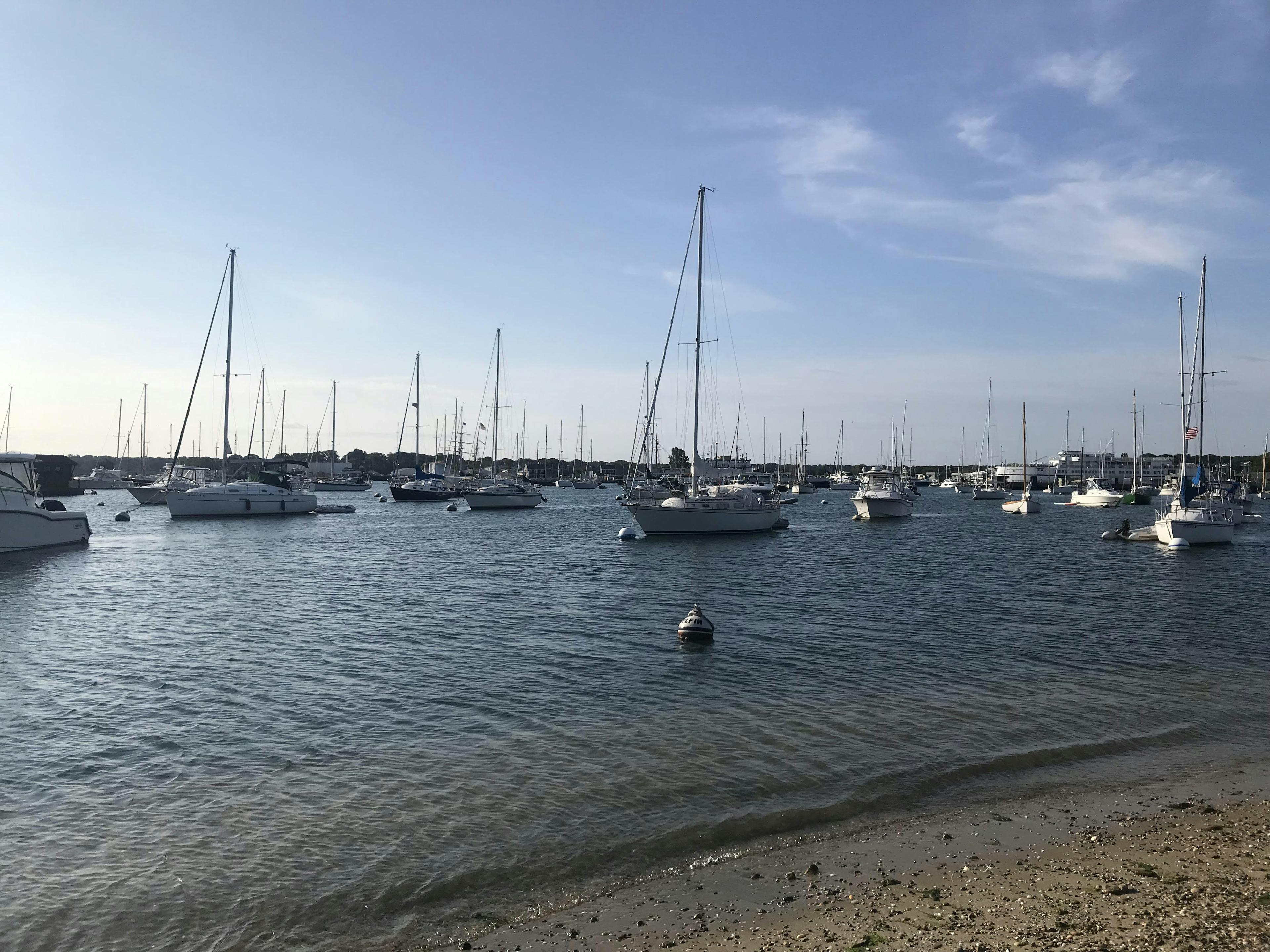 Boats on Vineyard Haven harbor